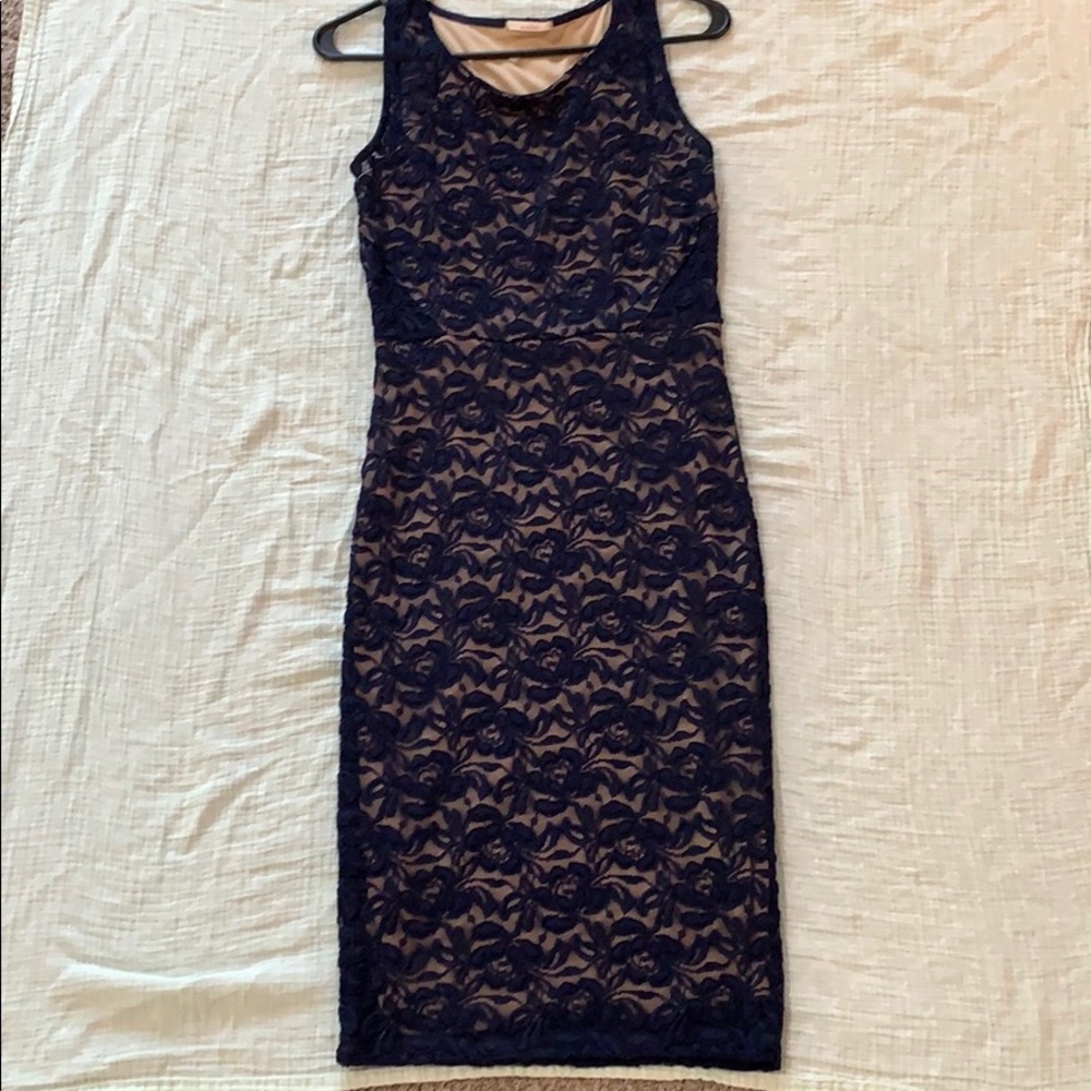 Lacey navy blue dress